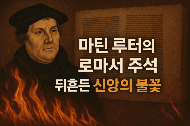 마틴 루터의 로마서 주석 뒤흔든 신앙의 불꽃