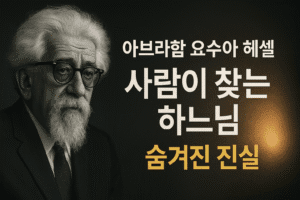 아브라함 요수아 헤셀 “사람을 찾는 하느님” 숨겨진 진실