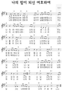 A코드 찬양 – ‘나의 힘이 되신 여호와여’ 악보 다운로드 및 묵상