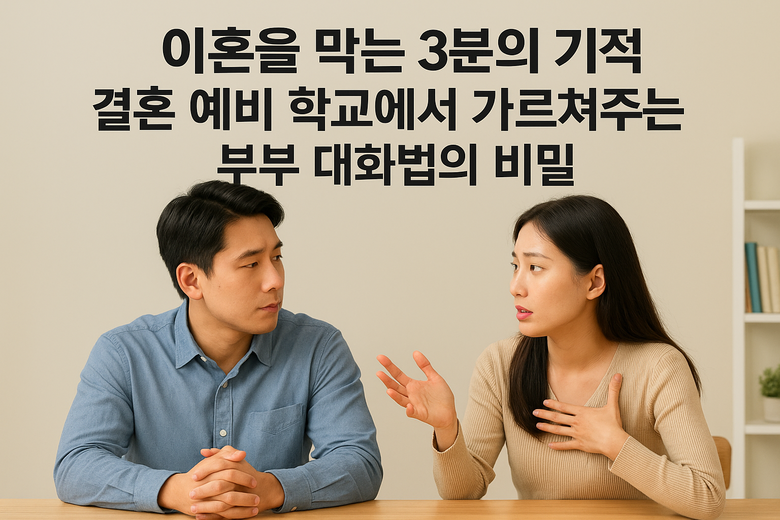 이혼을 막는 3분의 기적: 결혼 예비 학교에서 가르쳐주는 부부 대화법의 비밀