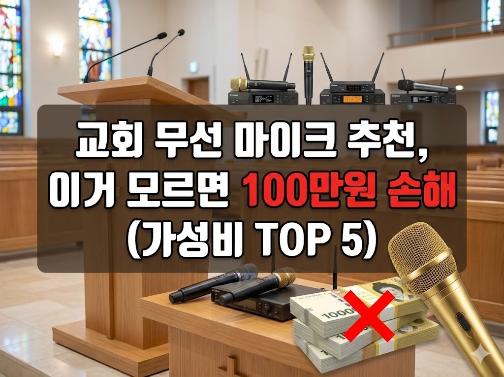 교회 무선 마이크 추천, 이거 모르면 100만원 손해 (가성비 TOP 5)