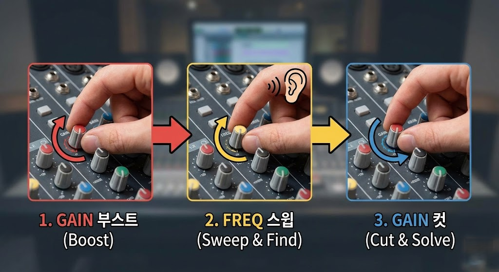 예배 중 '삐-' 소리? 믹서 EQ 조절로 하울링 3초 만에 잡는 법 3 그래픽 이퀄라이저(GEQ)는 언제 쓰나요?