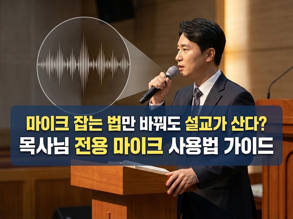 마이크 잡는 법만 바꿔도 설교가 산다? 목사님 전용 마이크 사용법 가이드 마이크 잡는 법만 바꿔도 설교가 산다? 목사님 전용 마이크 사용법 가이드